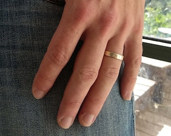 Men s Wedding Ring Men s Yellow Gold Wedding Band Classic