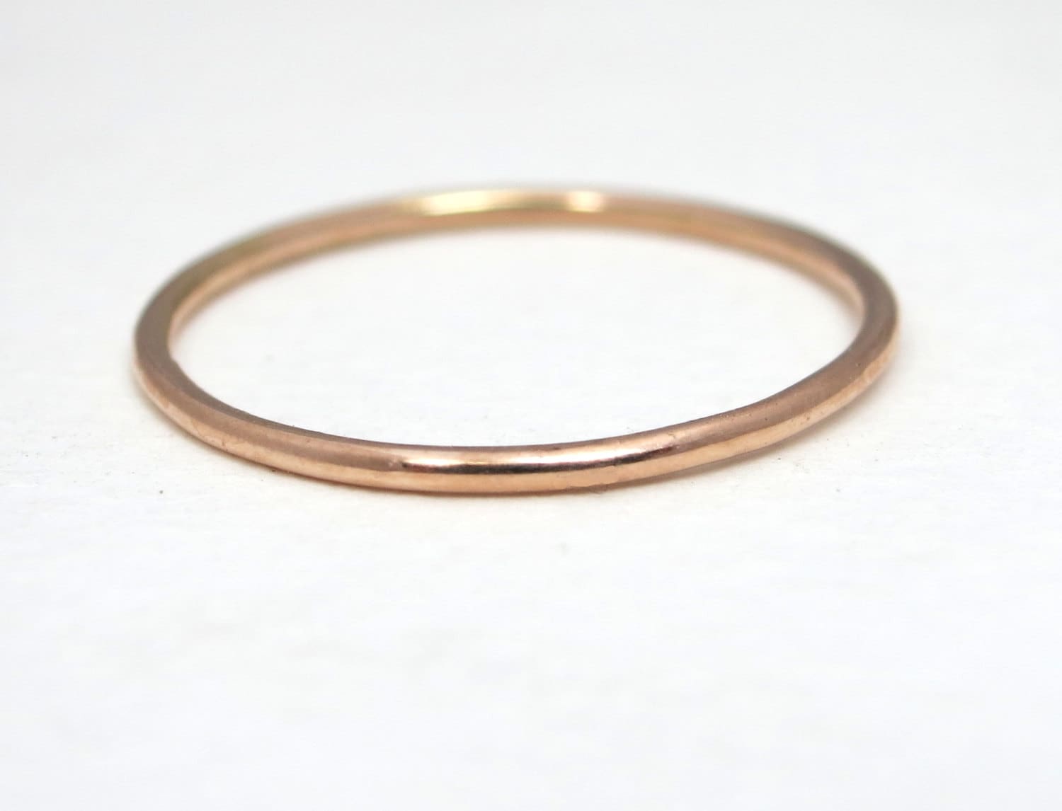 Solid Gold Ring Skinny Ring Rose Gold Ring Thin Gold Band - Etsy