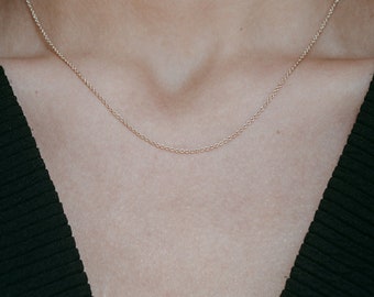 Gold necklace for women, 14k Gold necklace, Dainty gold necklace, Layered gold necklace, Thin chain necklace, Minimalist gold necklace