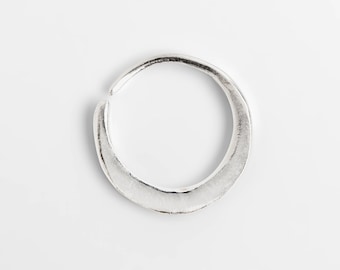 Anillo de nariz de luna, anillo de nariz de plata, aro de nariz, anillo de nariz de oro, tabique de plata, hélice de plata, pendientes de cartílago, daith de plata, anillo de nariz bohemio