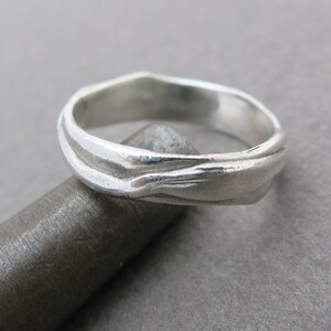 Silver ring, Wedding band, Wedding band silver, Wedding band men, Modern silver ring, Rustic silver ring, Unique silver band, Boho, Textured