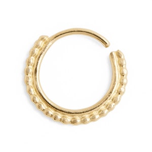 Solid gold helix, Cartilage Earring, Gold nose ring, Piercing Helix, Helix Earring, Nose ring hoop, Cartilage Jewelry, Tribal nose ring,Boho
