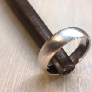 Wedding band men, Silver ring men, Silver wedding band, Wide wedding band, Minimalist silver band, Silver wedding ring, Simple silver ring