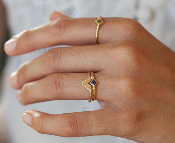 Gorgeous 18k Yellow Gold Plated Rings Women White Wedding Rings Sz 6-10 |  eBay