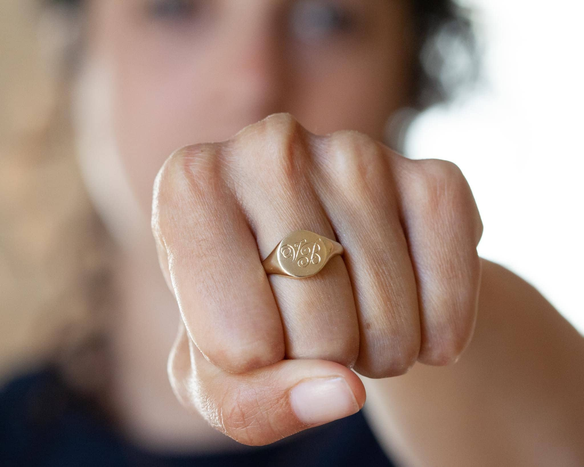 Color Blossom Signet Ring, Yellow Gold, White Gold And Diamonds -  Categories