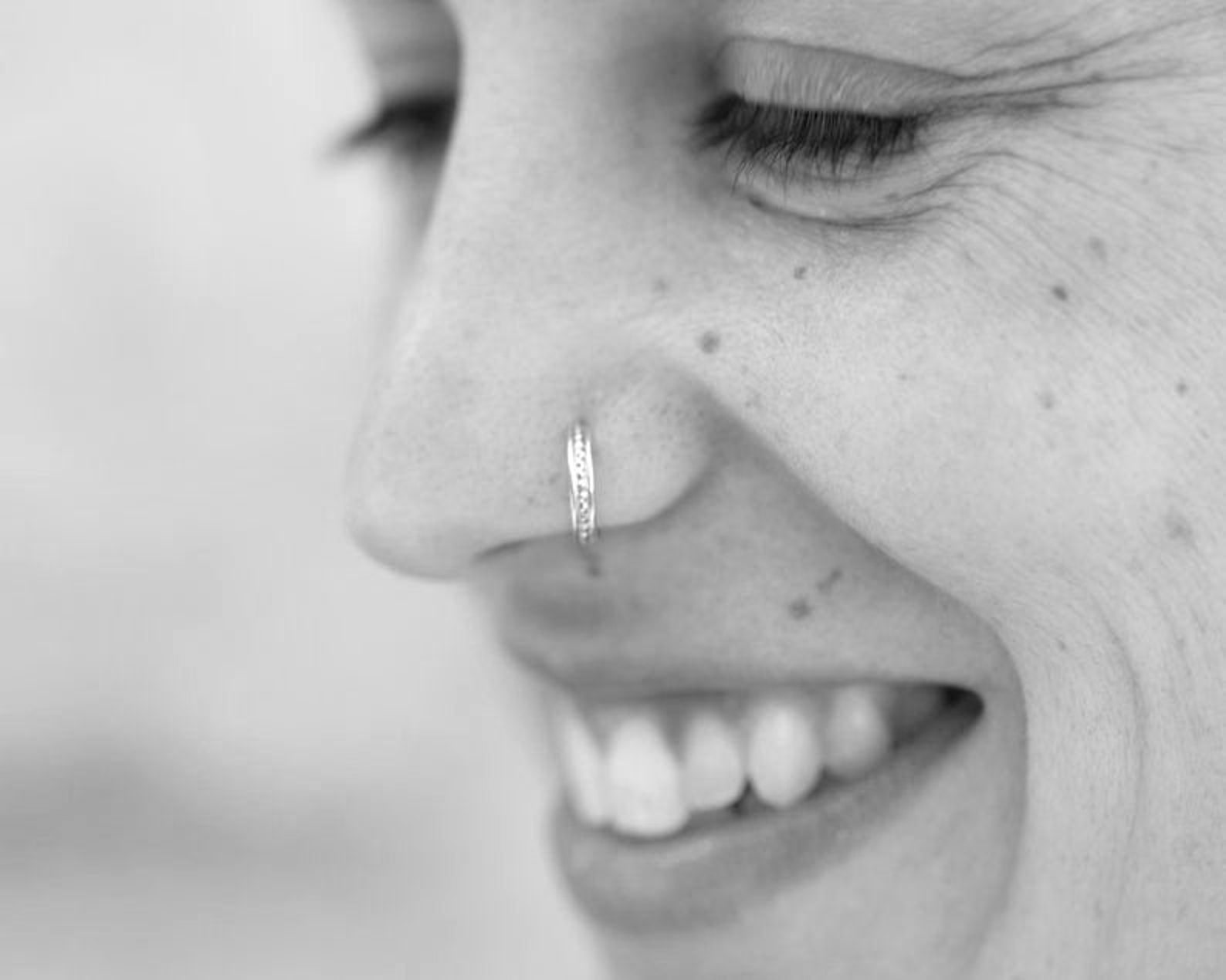 Nose Ring Nose Hoop Silver Nose Ring Indian Nose Ring Etsy