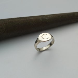Signet ring, Silver signet ring, Classic signet ring, Sterling Silver Ring, Women&#39;s signet ring, Custom signet ring, Letters ring, Initials