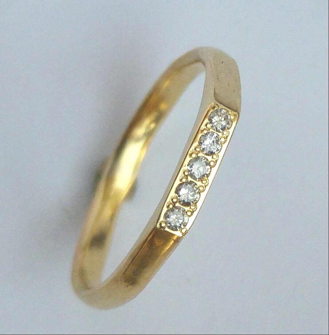 Diamond signet ring 14k diamond ring Gold ring for women | Etsy