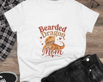 Camiseta para mamás de dragones barbudos / Camiseta para amantes de los reptiles, mamá de lagartos