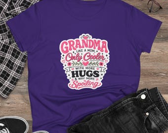 Camiseta "Abuela como una mamá, pero más guay" / Camiseta "Abrazos y mimos"