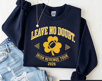 Vintage College Football Sweatshirt, Leave No Doubt Fan Shirt, College Gameday Apparel, Tailgate Gift