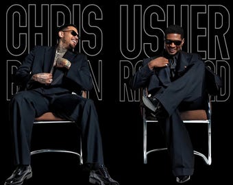Usher Chris Brown Concert Tour Dates PNG, R&B Tour 2026 PNG Design, Chris Brown and Usher Raymond Png Digital Download