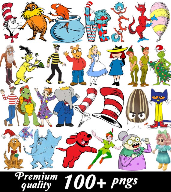 Storybook Characters PNG Bundle, Kids Storybook Characters Clipart Bundle, Children's Story Book Bundle, Storybook Friends Clipart Bundle