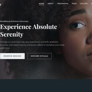 NovaBeauty Spa Website Template | Responsive HTML5  Salon Website Kit | Hair, Nail & Wellness
