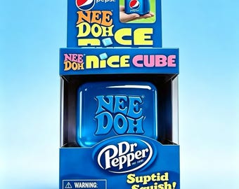 Needoh Maltose Ice Cube Sensory Fidget Toy, Stress Relief Squishy, Calming Play
