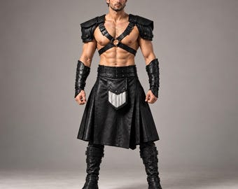 Handgjord läderrustning för gladiatorer: Viking Cosplay, lajv, renässansutrustning