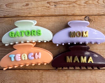 Plain Colored Custom Claw Clips