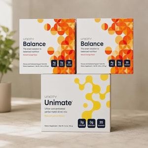 Confezione combinata Unicity Balance e Unimate Drink Mix 3