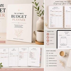 Ultimate Budget Planner | 150+ Page Digital Finance Planner | Printable PDF | Hyperlinked Budget Book | Goodnotes Planner | Budget Binder