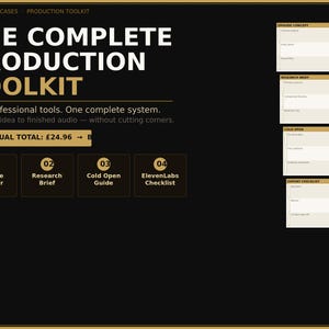 Dokumentarfilm Podcast Produktion Toolkit – Episodenplaner, Recherche Brief, Cold Open Guide (PDF Download)