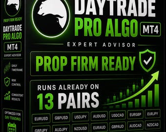 Daytrade Pro Algo EA MT4 - Trading bot V3.3 for Multiple Forex Pairs - Timeframe