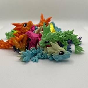 Mini Dragons | 3D Printed Small Articulated Dragon Party Favors