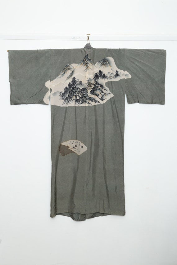 Men's Japanese Kimono Silk Juban