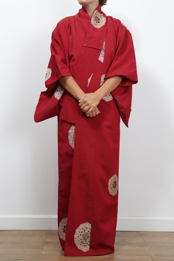 Authentic traditional vintage Japanese omeshi silk