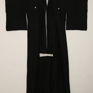 Japanese kimono Silk black kuro iro Muji