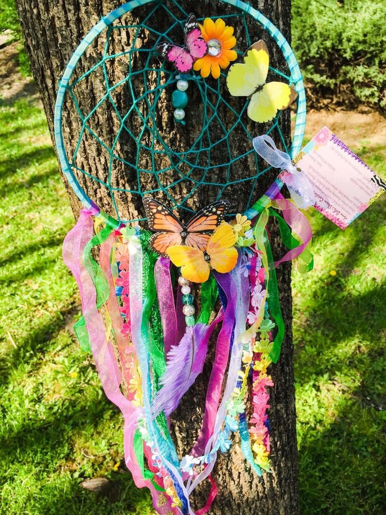 Colorful Butterfly Dream Catcher Dreamcatchers Gift Ideas Etsy