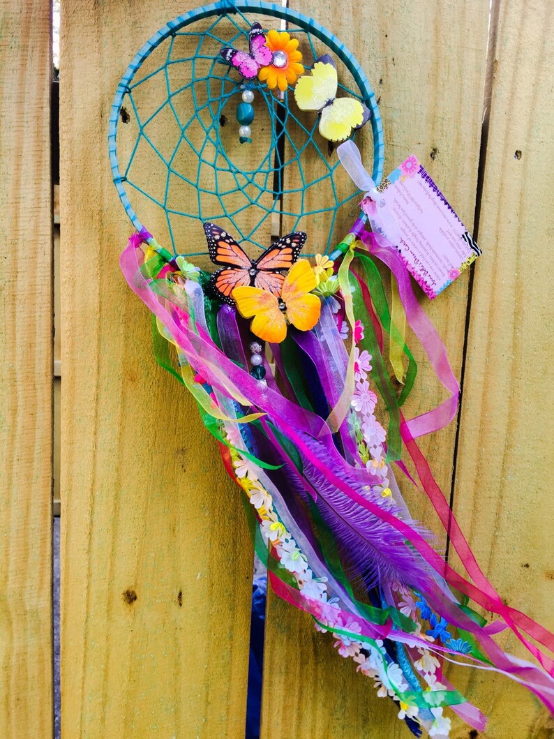 Colorful Butterfly Dream Catcher Dreamcatchers Gift Ideas Etsy