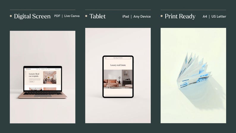 Modern Listing Presentation Template | Modern Luxury Agent Marketing ...