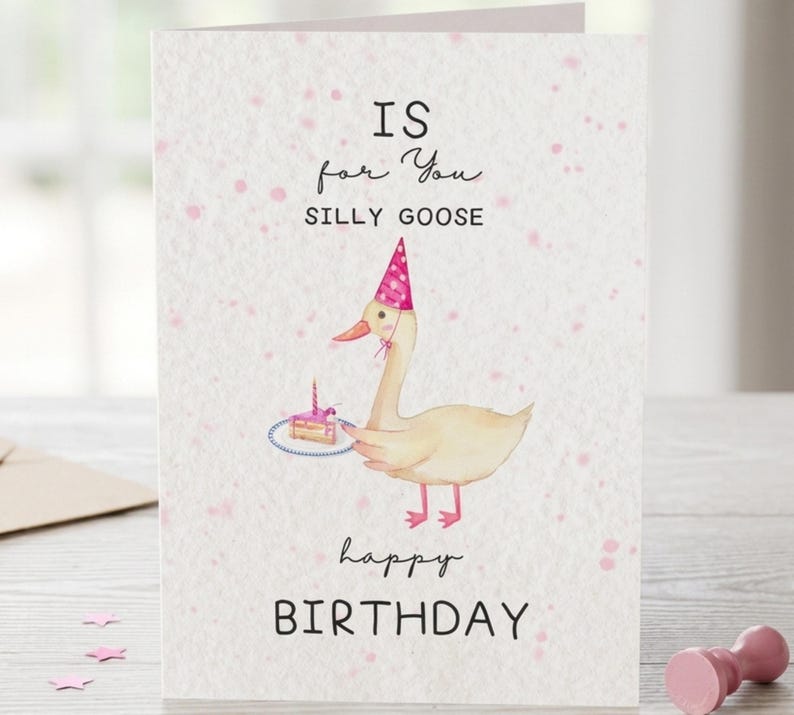 goose birthday, goose birthday card, birthday, goose card, birthday card, silly goose birthday, goose birthday decor, silly goose, goose gift, funny birthday card, happy birthday card, card, sister birthday card, bird birthday card, friends birthday
Silly goose birthday  Funny birthday card  Sister birthday card  Friends birthday card  Bird birthday card  Goose card  Happy birthday card  Goose gift  Goose birthday decor  Silly goose  Goose birthday  Printable card