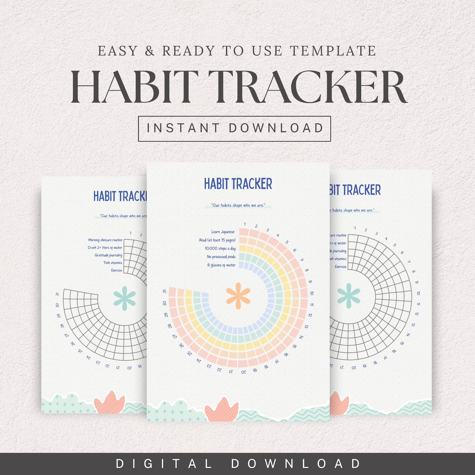 Home Monthly Habit Tracker