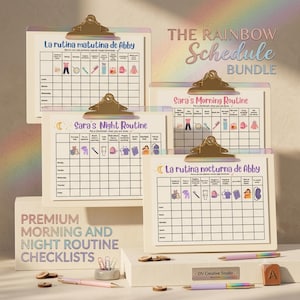 Kids Routine Chart

Editable Daily List

Morning Routine Kids

Bedtime Checklist

Canva Template Kids

Spanish Routine Chart

Toddler Chore Chart

Visual Schedule Kids

School Task List

Kids Checklist PDF

Boy Girl Chore Chart

Routine Tracker Kids

Daily To Do List Kids
Colorful Kids Routine Chart showing an Editable Daily List with a Morning Routine for Kids and a Bedtime Checklist. Designed as a customizable Canva Template for Kids with a modern Visual Schedule.