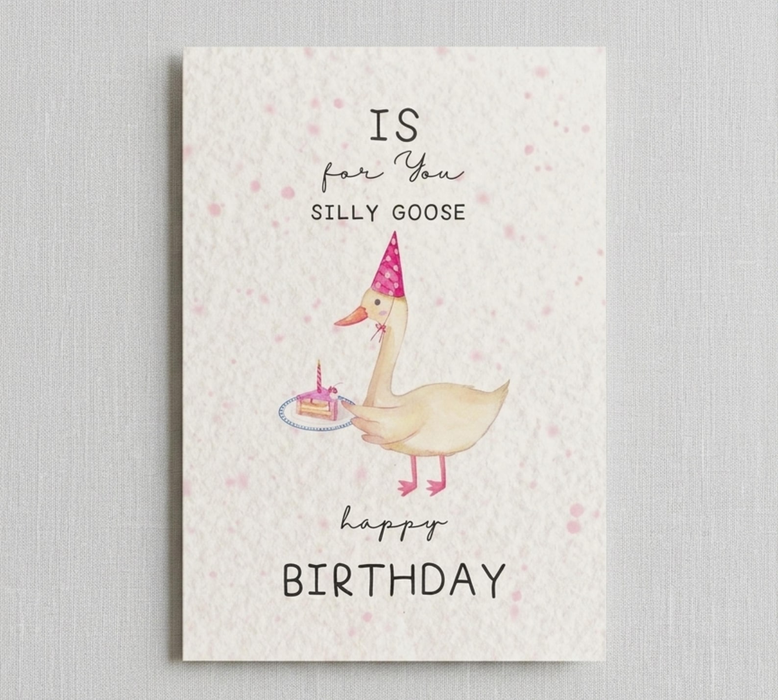 Silly Goose Birthday Card Printable