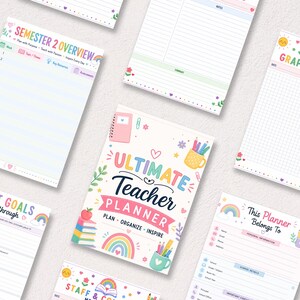teacher planner 2026, weekly lesson plans, school planner, homeschool planner, teacher binder, academic planner, teacher planner pdf, happy planner, teaching planner, printable planner, teacher agenda, teacher to do list, 2026 weekly planner
Printable Teacher Planner 2024-2025, Weekly Lesson Plans, Homeschool Planner, Teacher Agenda, Teacher Tracker, Teacher Binder, Printable PDF