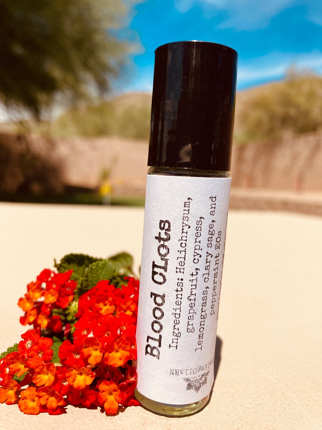 Blood Clots Essential Oil Blend 10 Ml Roller Rollon Roller Bottle All