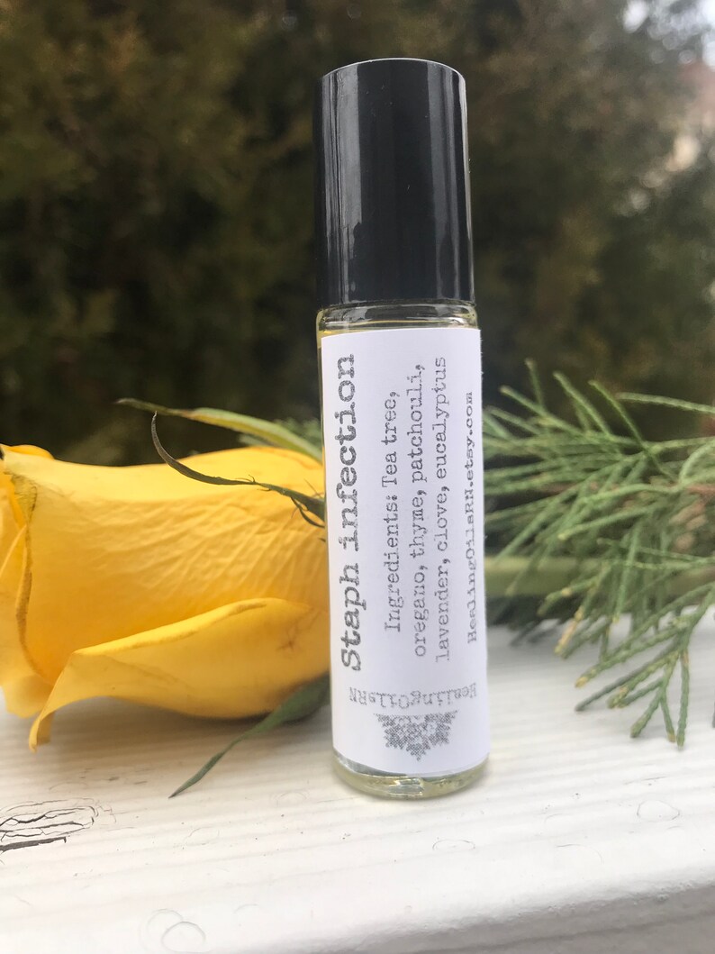 Staph Infection Essential Oil Rollerbottle Blend 10 Ml Organic Etsy