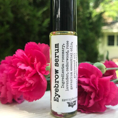 Eyebrow serum eyebrow growth essential oil rollerbottle roll-on roller blend 10 ml