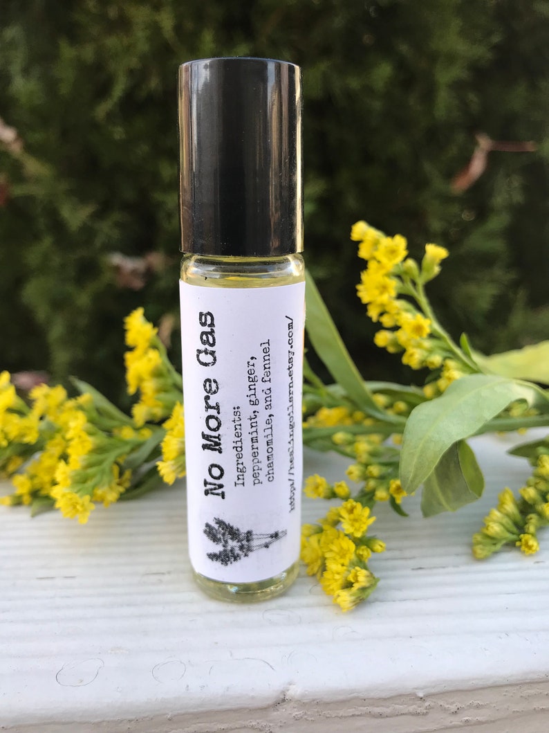 No More Gas Flatulence Essential Oil Rollerball Blend Organic Etsy