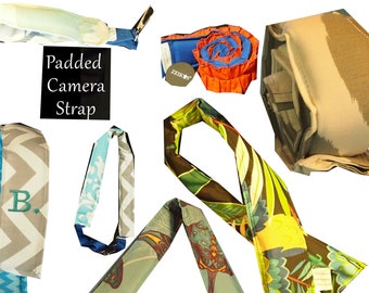 Custom Camera Straps or Covers.. Padded.. covers Fits up to 2" straps...  Nikon Canon Olympus camera straps Made in USA