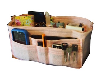 custom Variety of Felt Purse inserts for all sizes, of desinger Handbags.. Purse organizer insert, Made in USA.