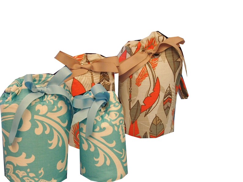 Made in USA Camera Lens Cases... Three sizes. DSLR camera lens bag. Drawstring top.