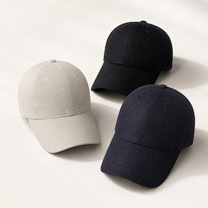 Linnebasebollkeps, minimalistisk sommarhatt, unisex andningsbar pappahatt