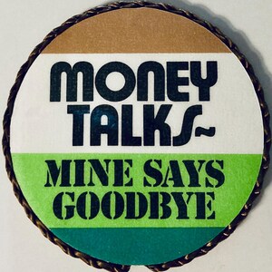 Funny sayings vintage handmade magnets-Bag Lady, Driving Ticket, All This Brains Too, -Your choice 1980's or ‘90’s, small gifts Money Talks