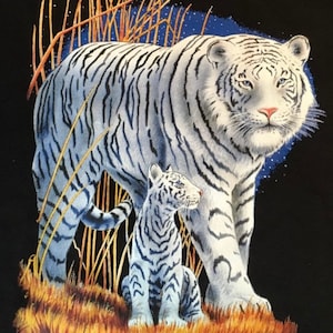 Ihre Wahl Bengal Tiger, Löwe, Gepard, Leopard und exotischere Katzen, Kings of the Wild Vintage T-Shirt