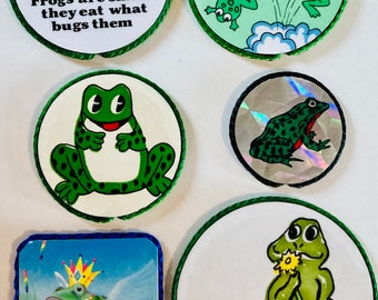 Frog Magnets-Your choice of fun frog magnets, handmade in 1980's or ‘90’s-small gifts, friendship gifts