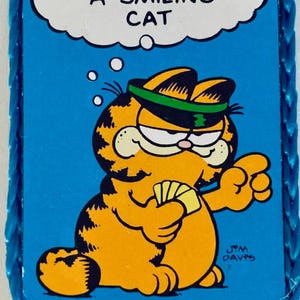 Magneti vintage di Garfield: scegli tra divertenti magneti di Garfield, realizzati a mano con adesivi originali di Garfield o da altre fonti - piccoli regali Smiling Cat