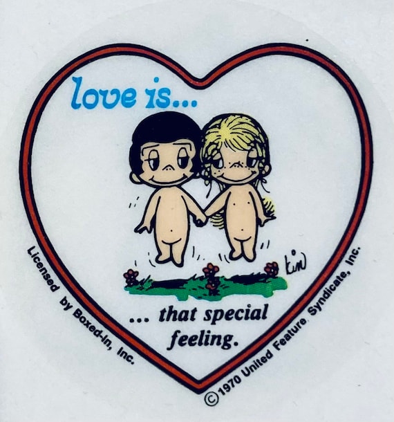 Love Is”….1970's Stickers,your Choice of 6 Different-a Bear Hug